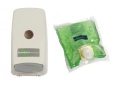 Antimicrobial Foaming Soap and Dispenser Bro-Tex Customized Wiping