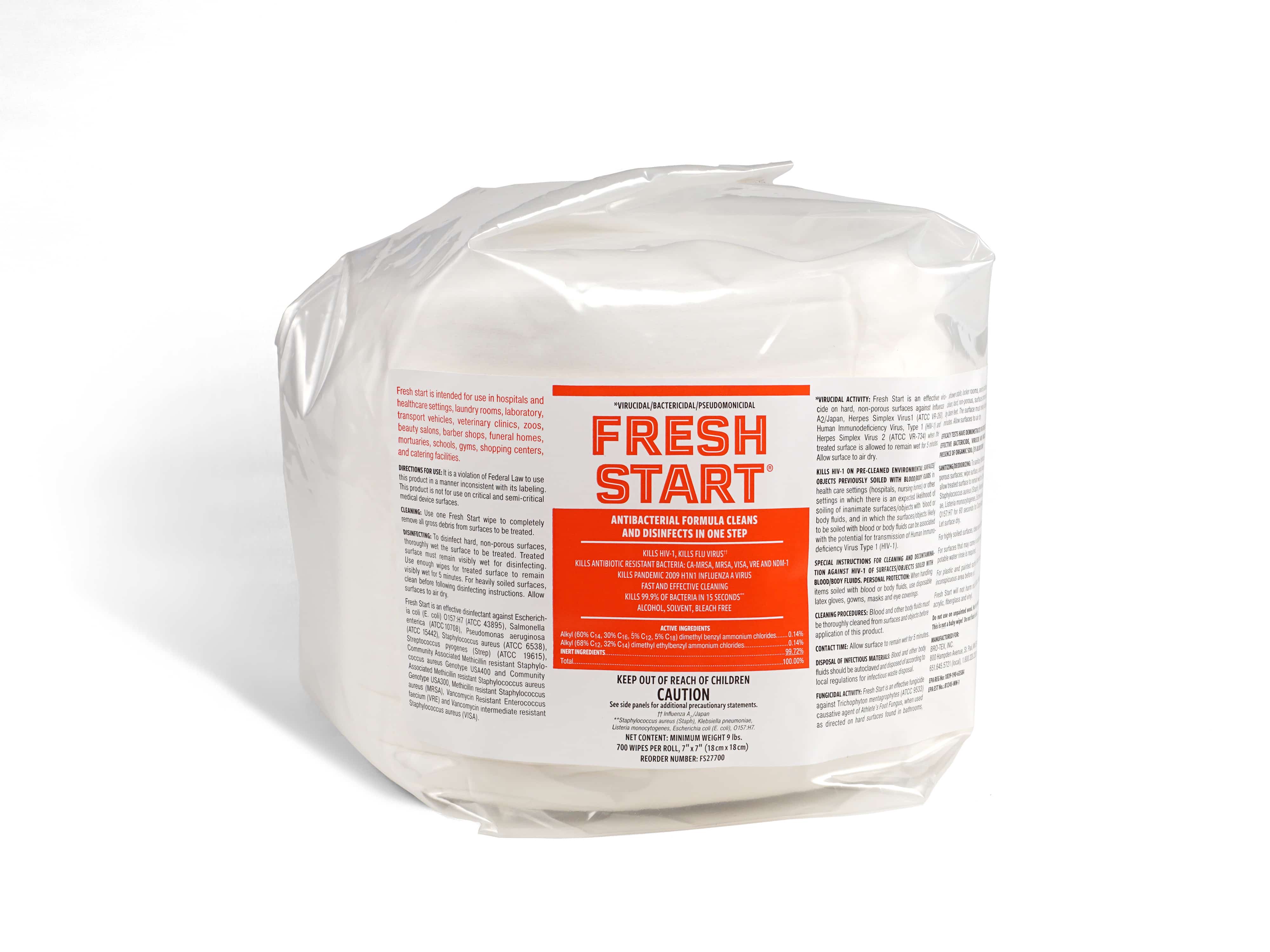 Fresh Start® Disinfectant Wipes 700/Roll - Bro-Tex