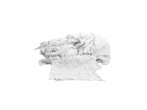 Recycled White Sheeting Rags - Prewashed